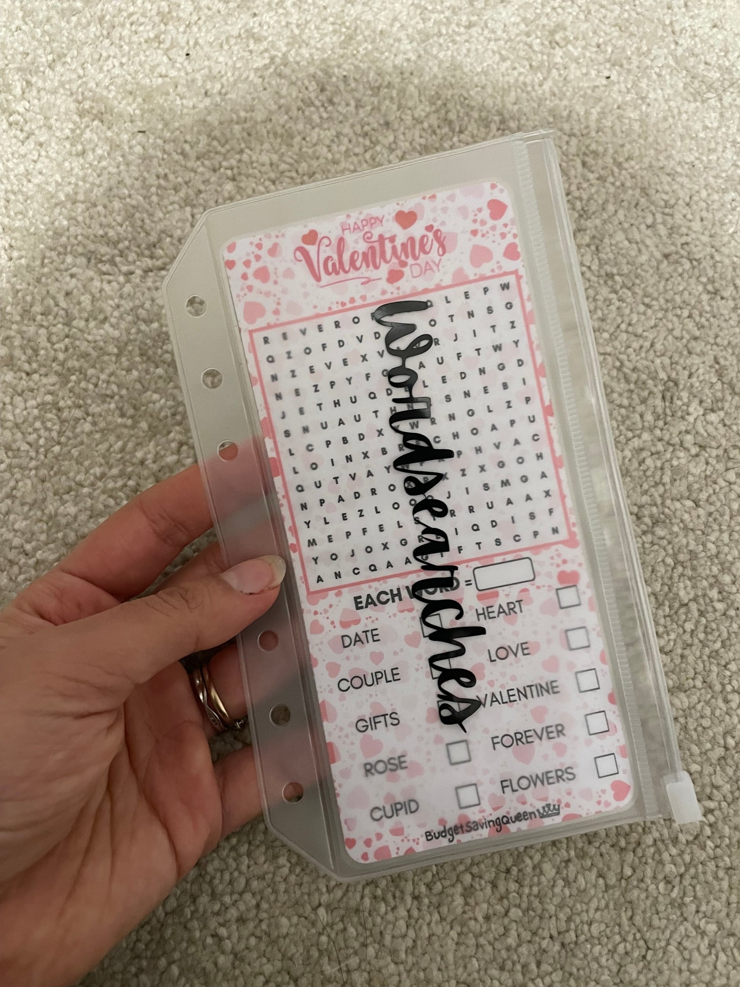 Valentine’s Day Wordsearch Savings Challenge Game