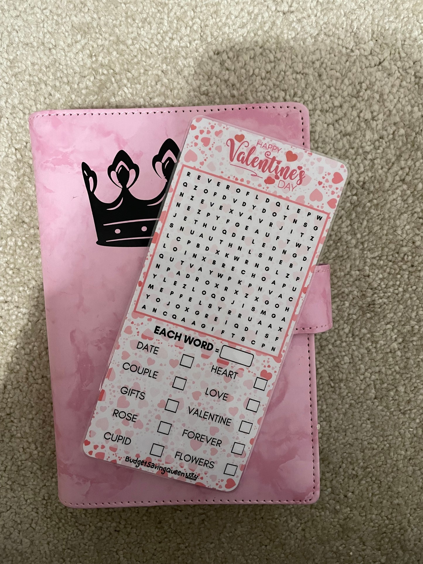 Valentine’s Day Wordsearch Savings Challenge Game