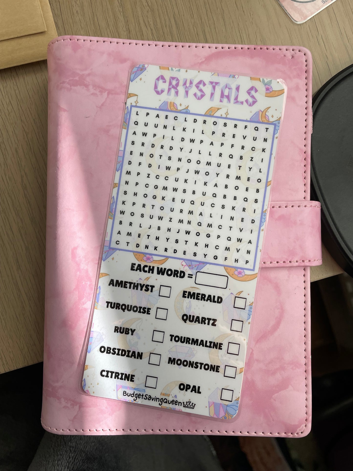 Crystal Wordsearch Savings Challenge Game