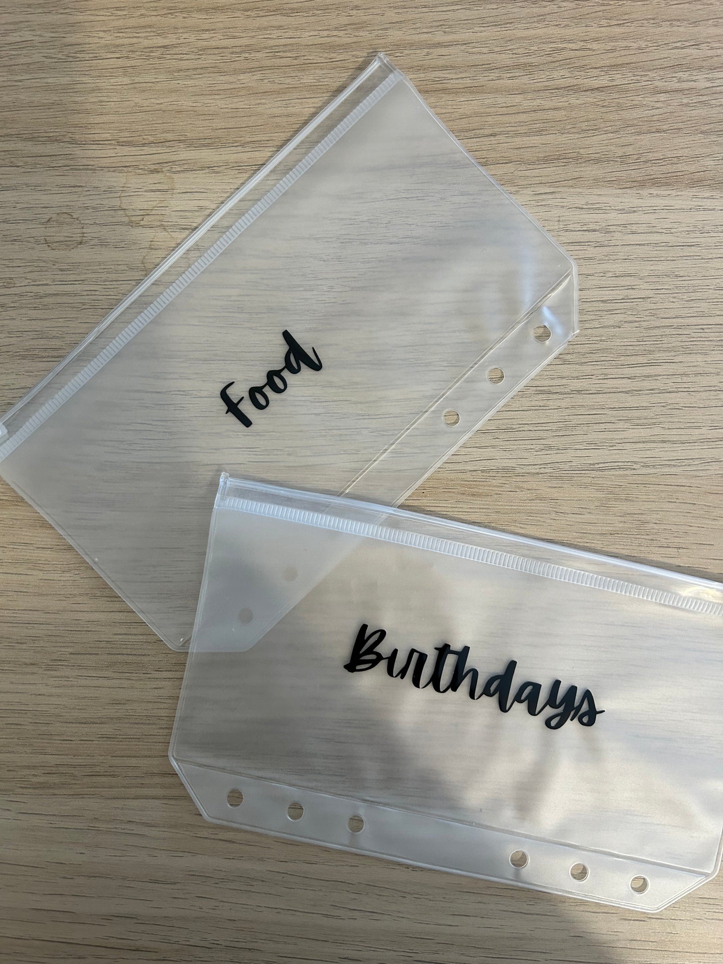 A6 Clear Zipped Envelopes