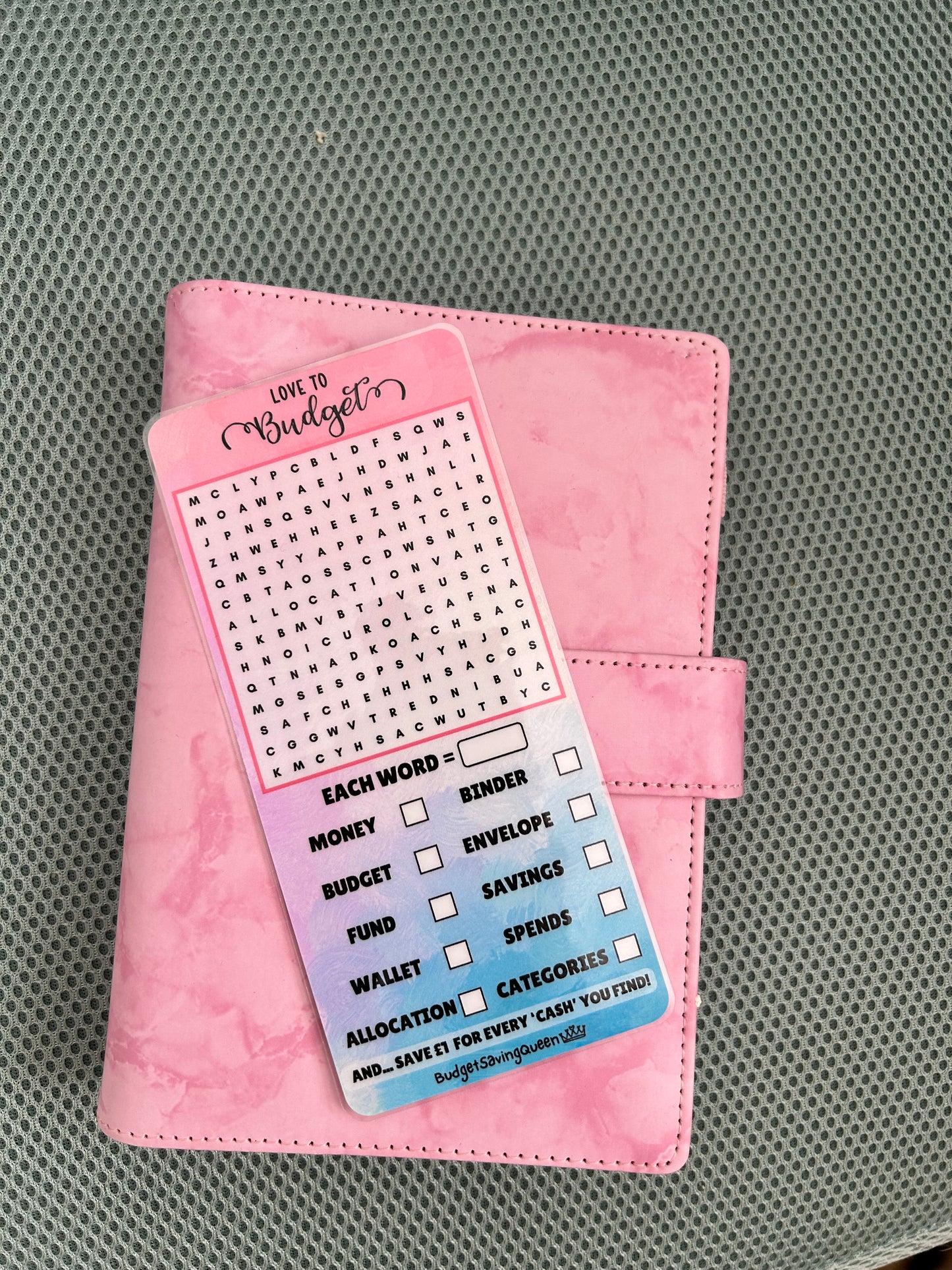 Budgeting Wordsearch