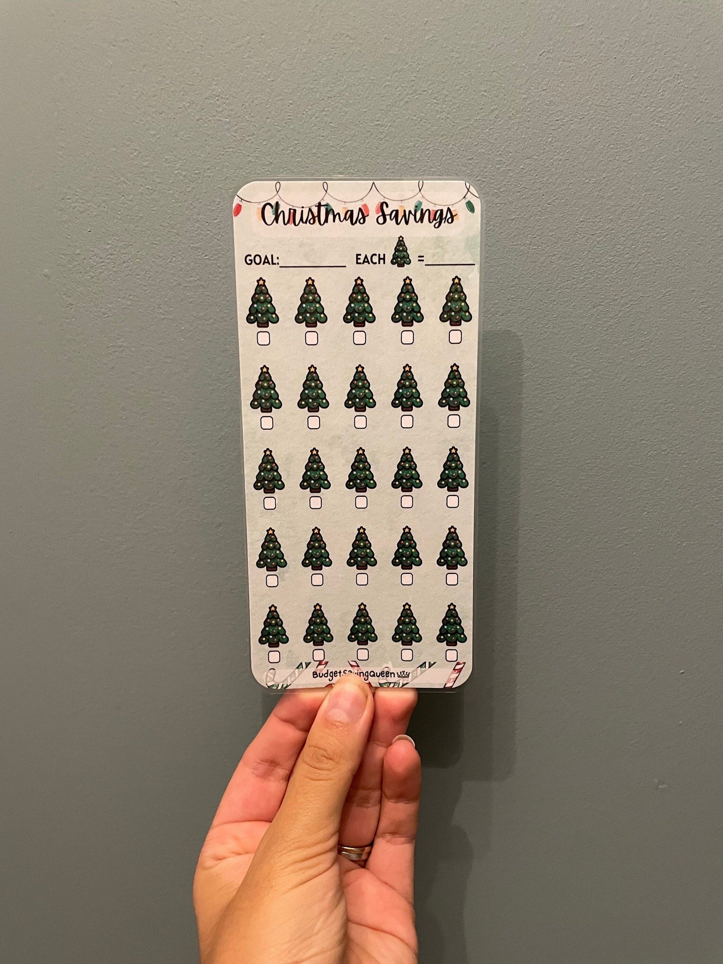 Christmas Savings Tracker (Custom Amount)