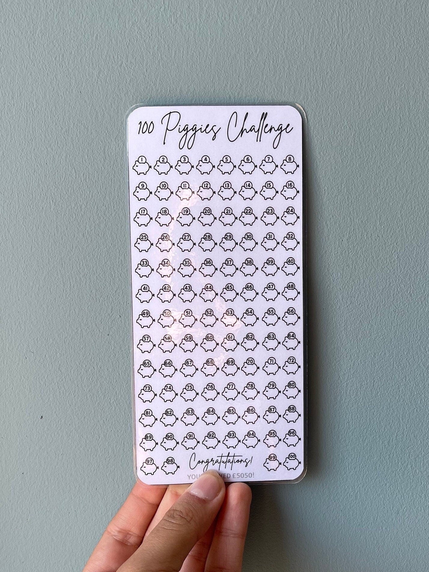 100 Piggies Savings Challenge