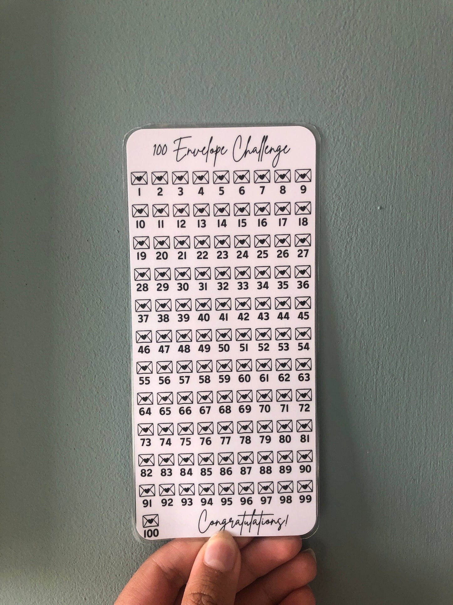 100 Envelope Savings Tracker