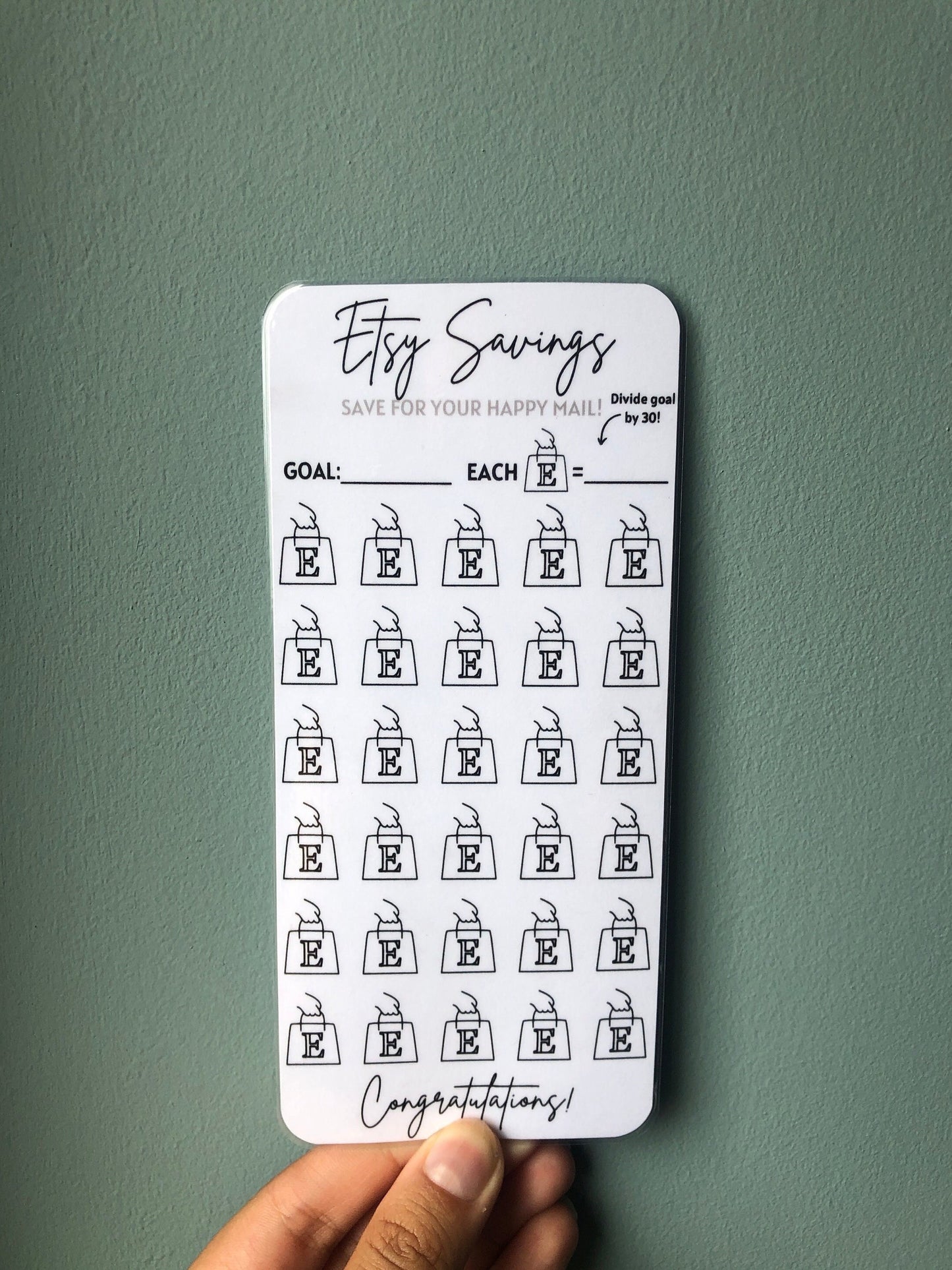 Etsy Savings Challenge