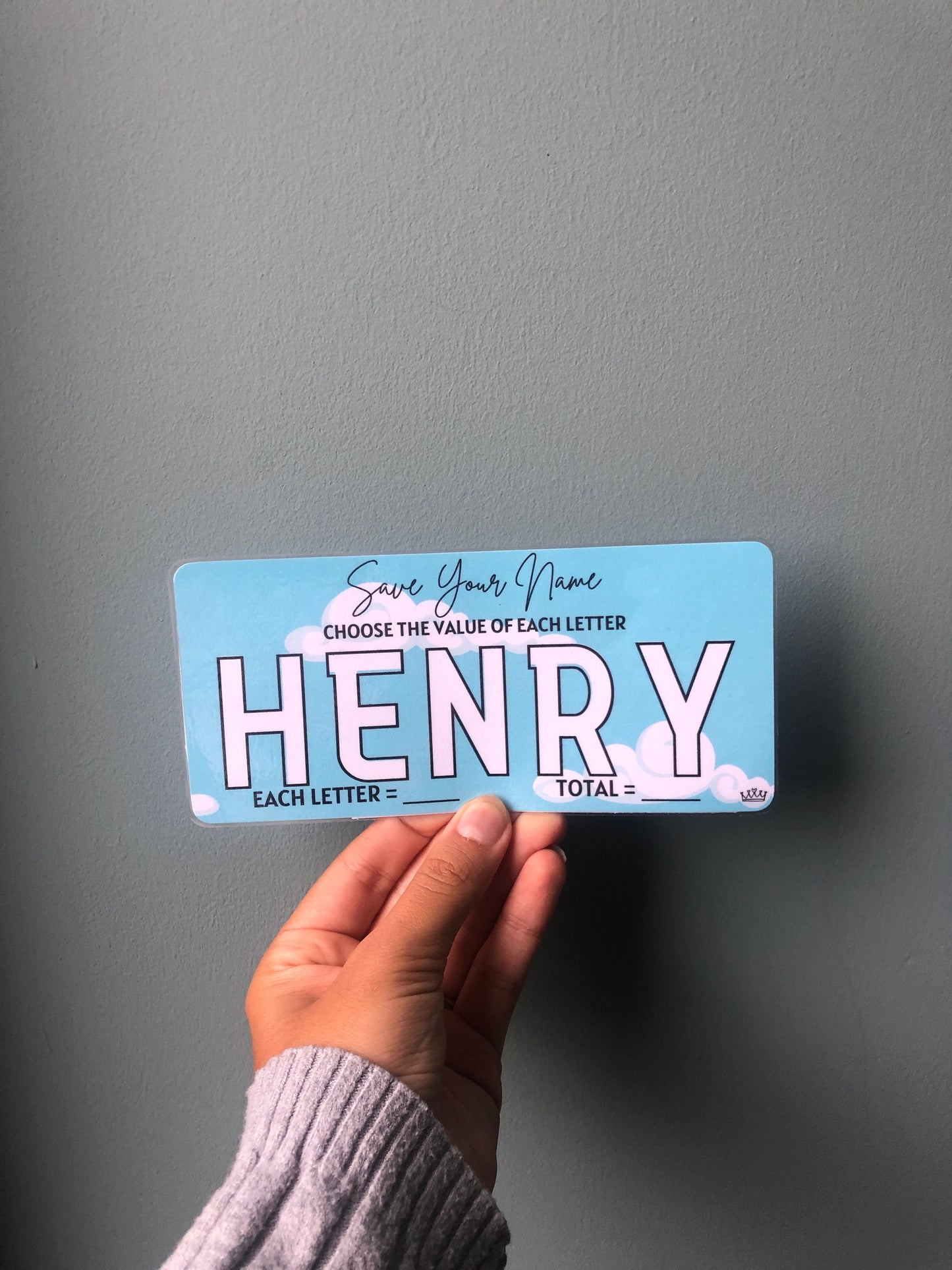 Save Your Name Savings Game