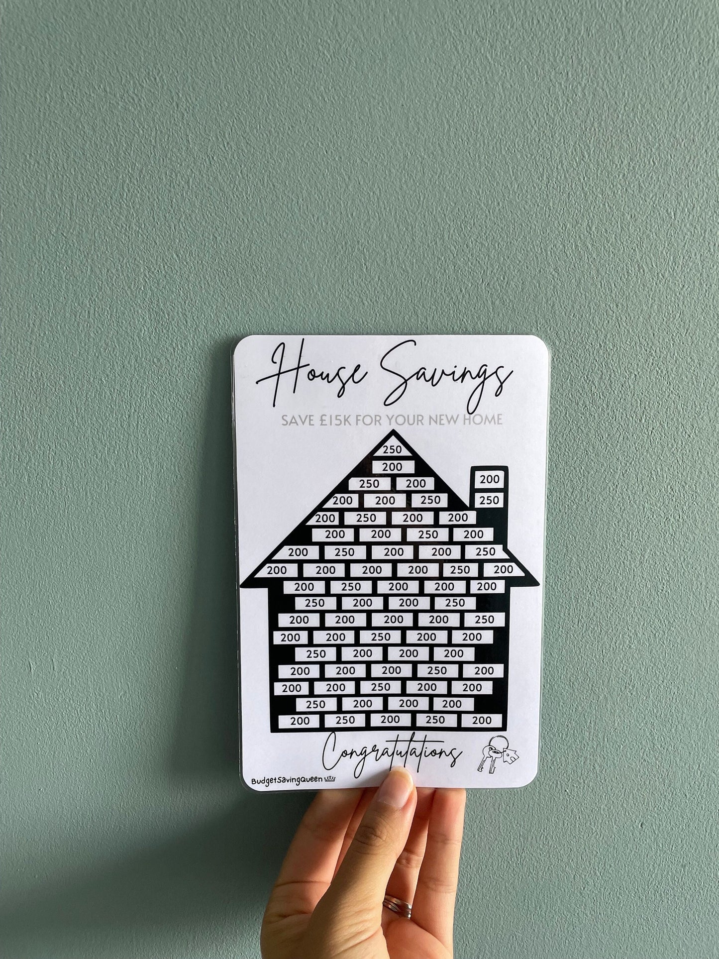 House Savings Tracker A5