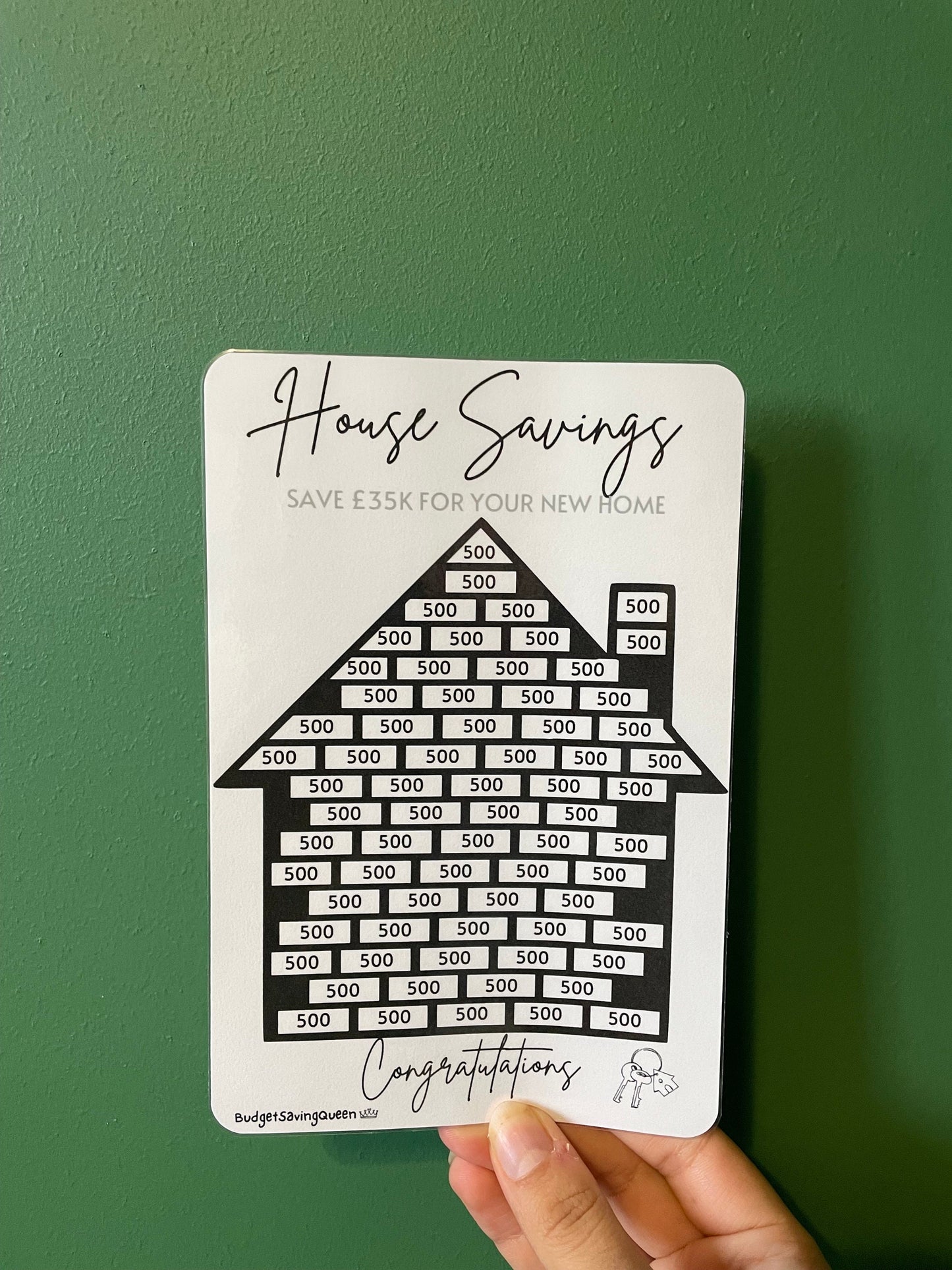 House Savings Tracker A5