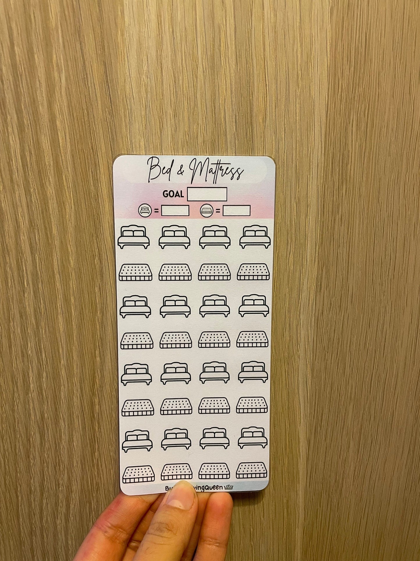 Bed and Mattress Savings Tracker