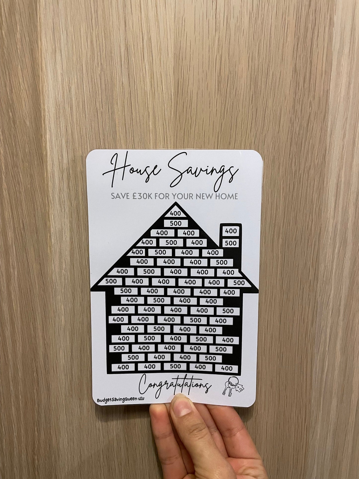 House Savings Tracker A5