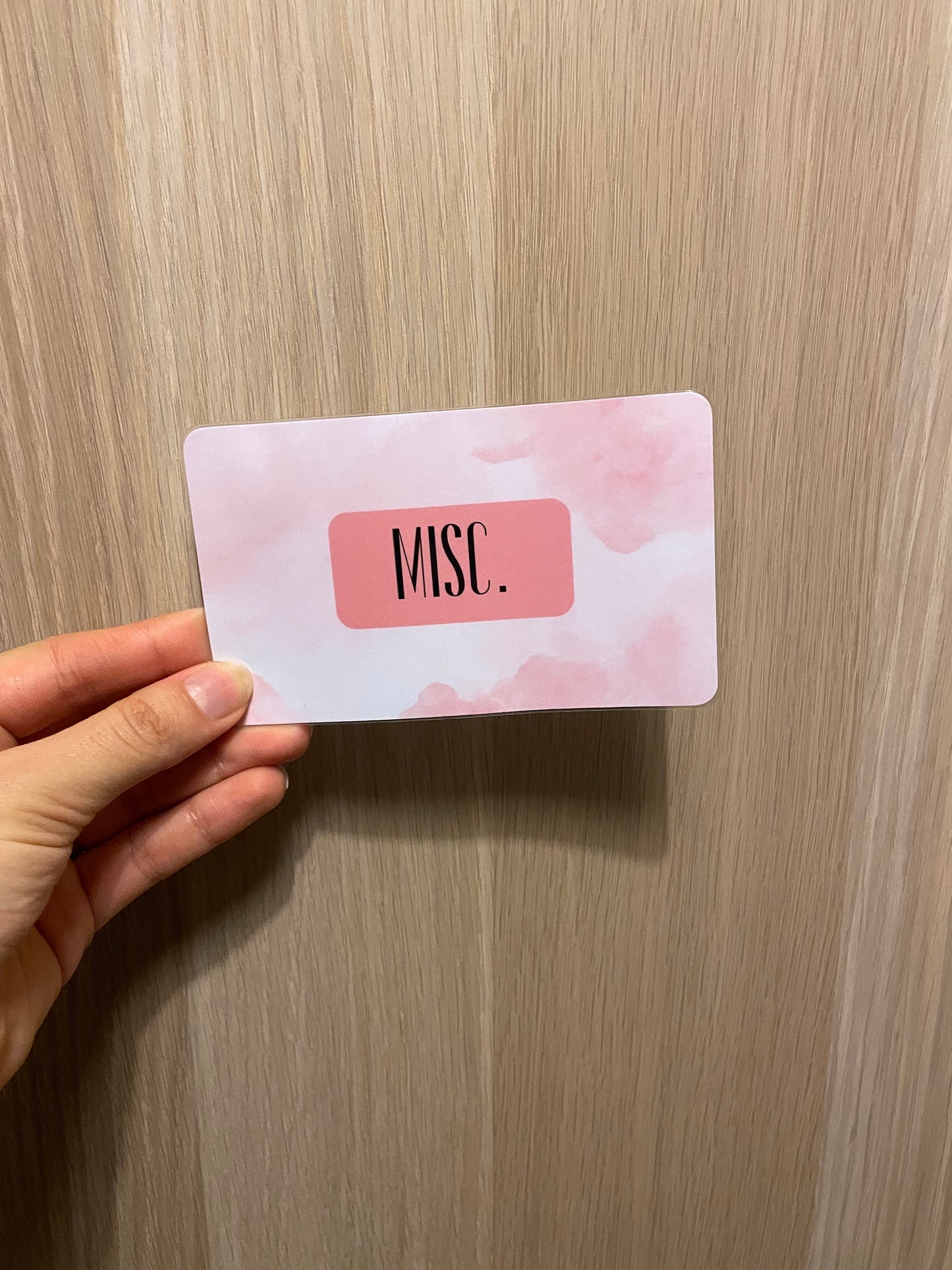 Pink Personalisable Display Inserts