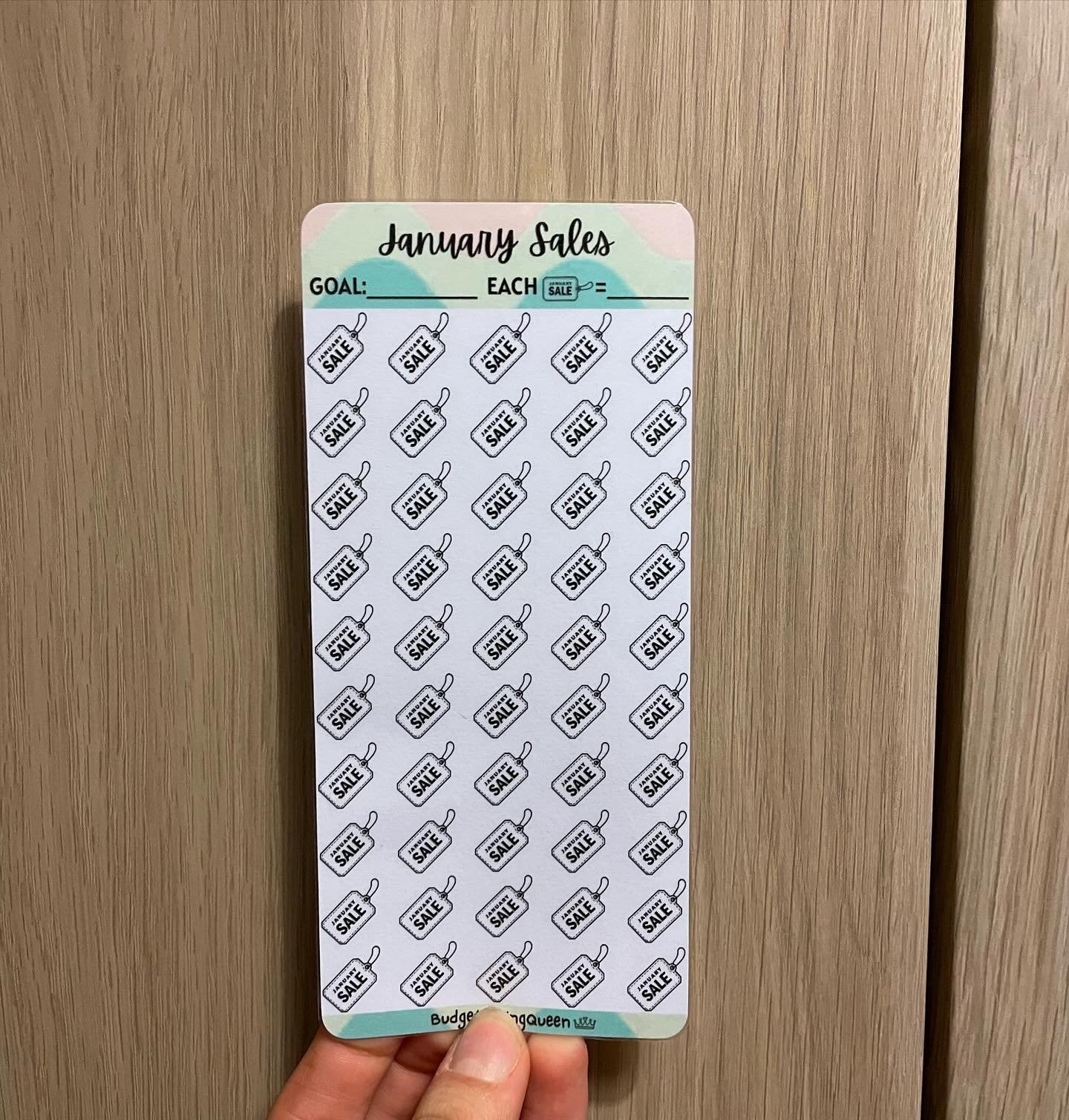 January Sales Savings Challenge