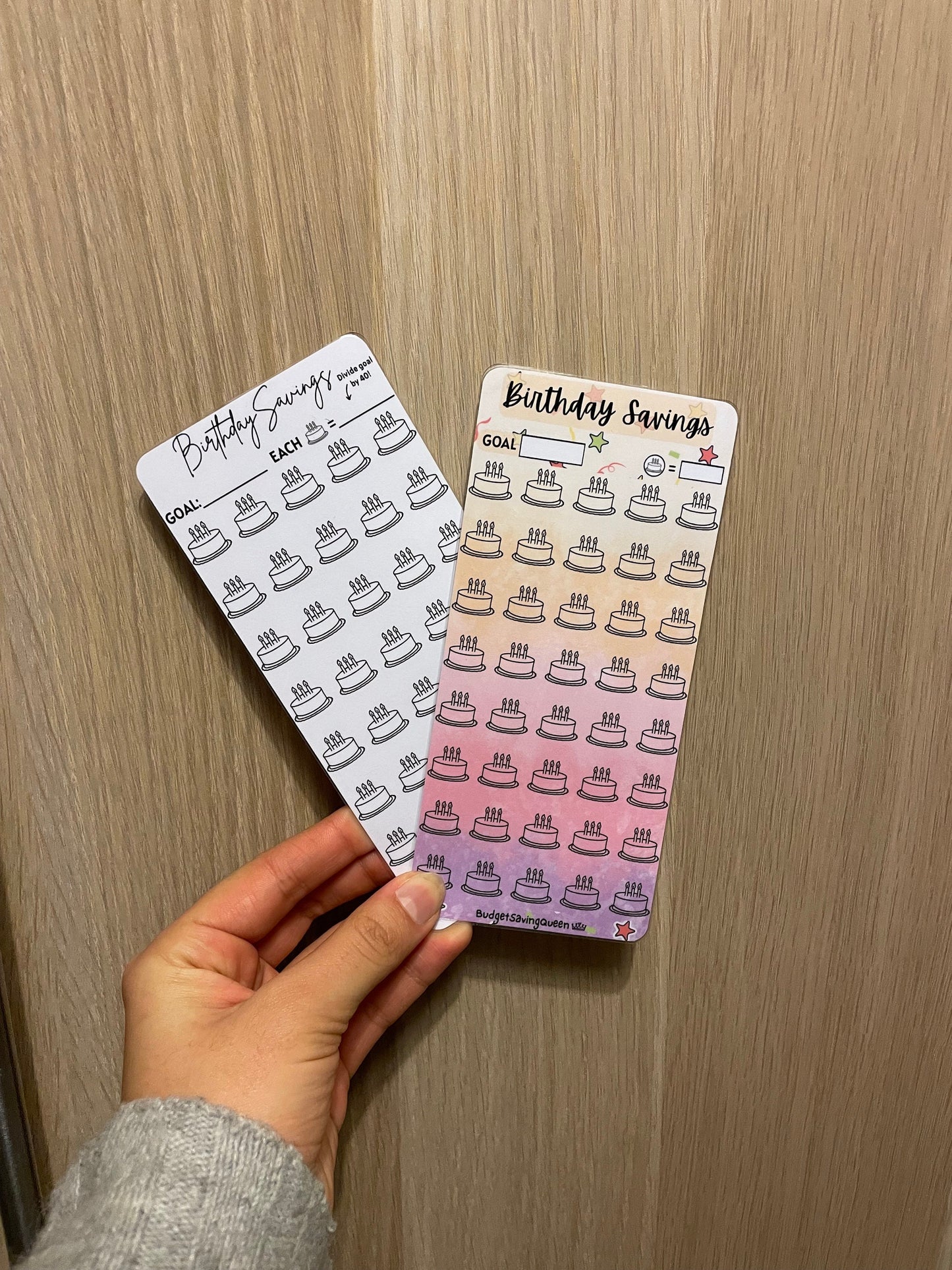 Birthday Savings Challenge (Colourful)