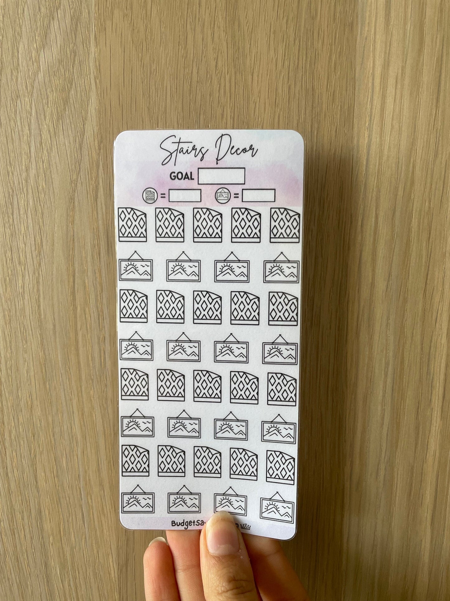 Stairs Decoration Savings Tracker
