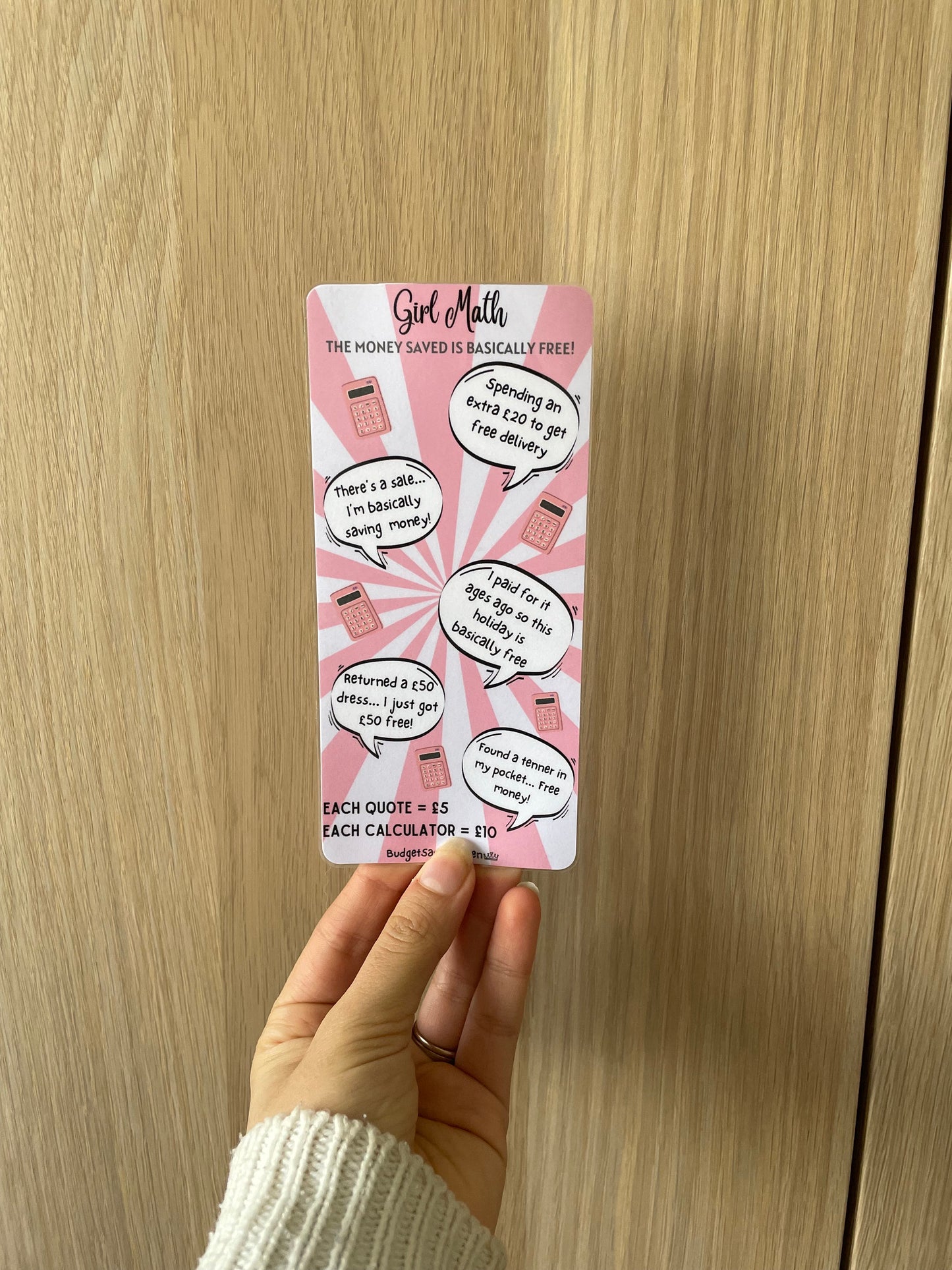 Girl Math Savings Tracker