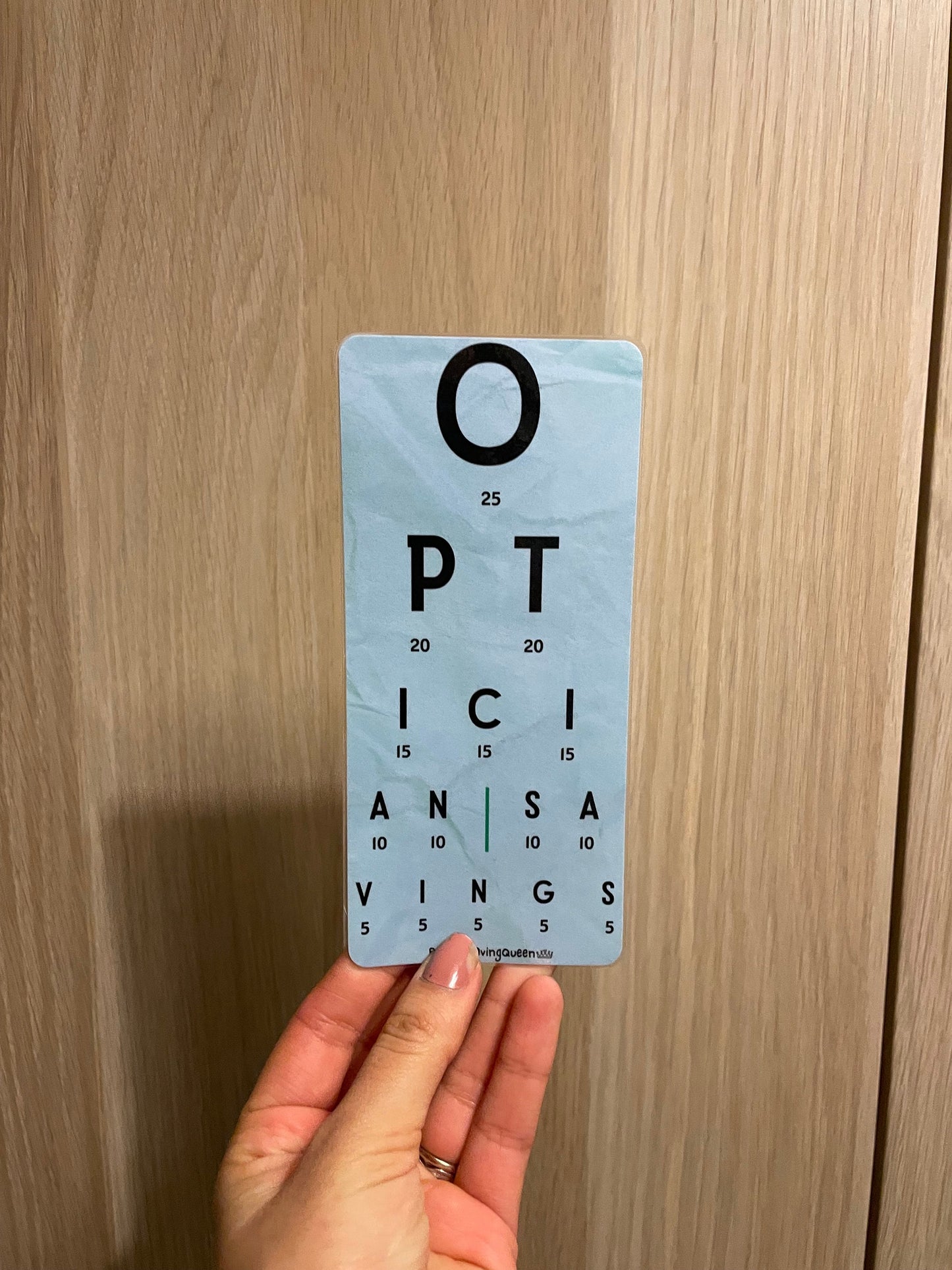 Opticians Savings Tracker