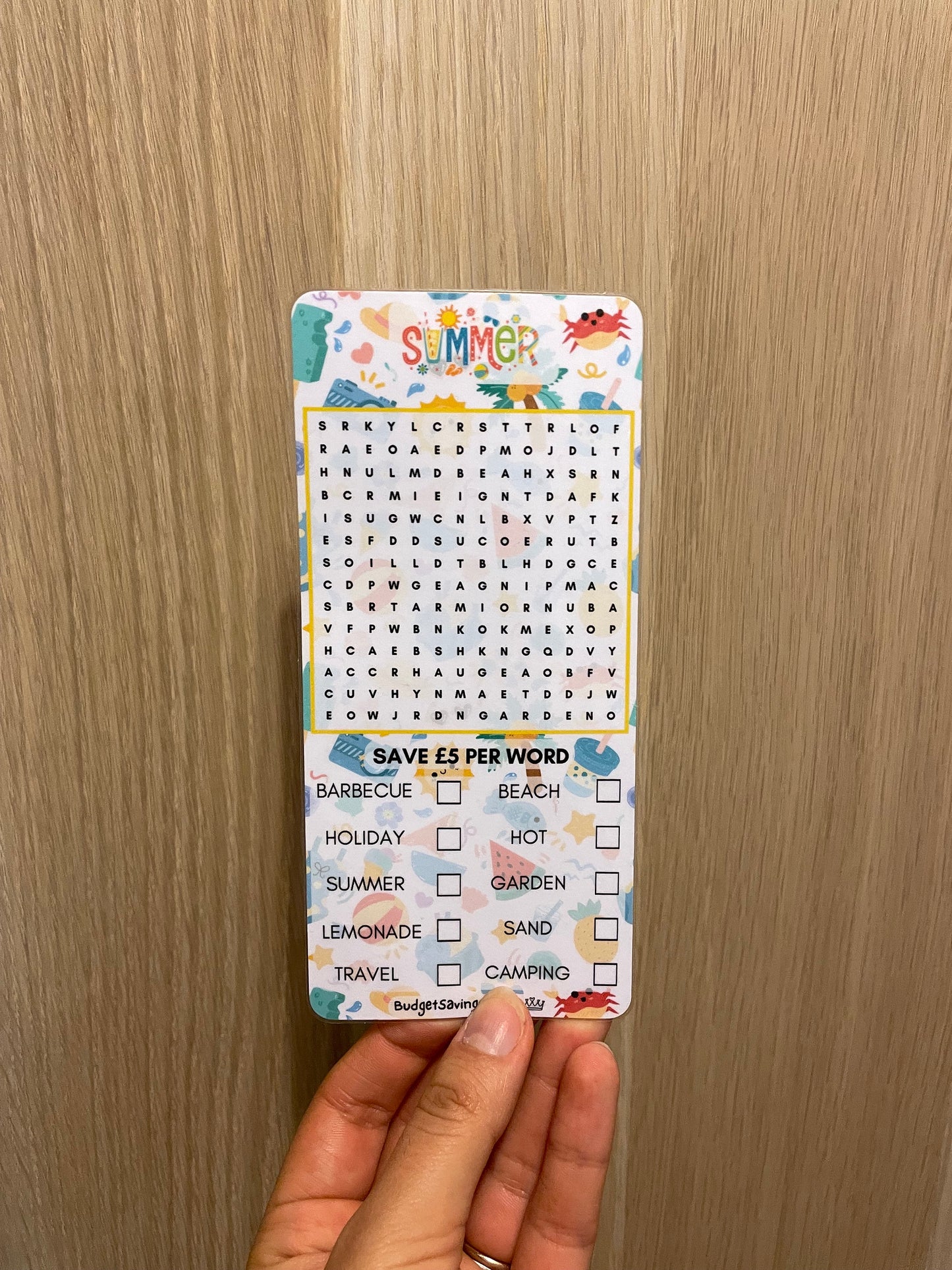 Four Seasons Wordsearch Savings Challenge Game