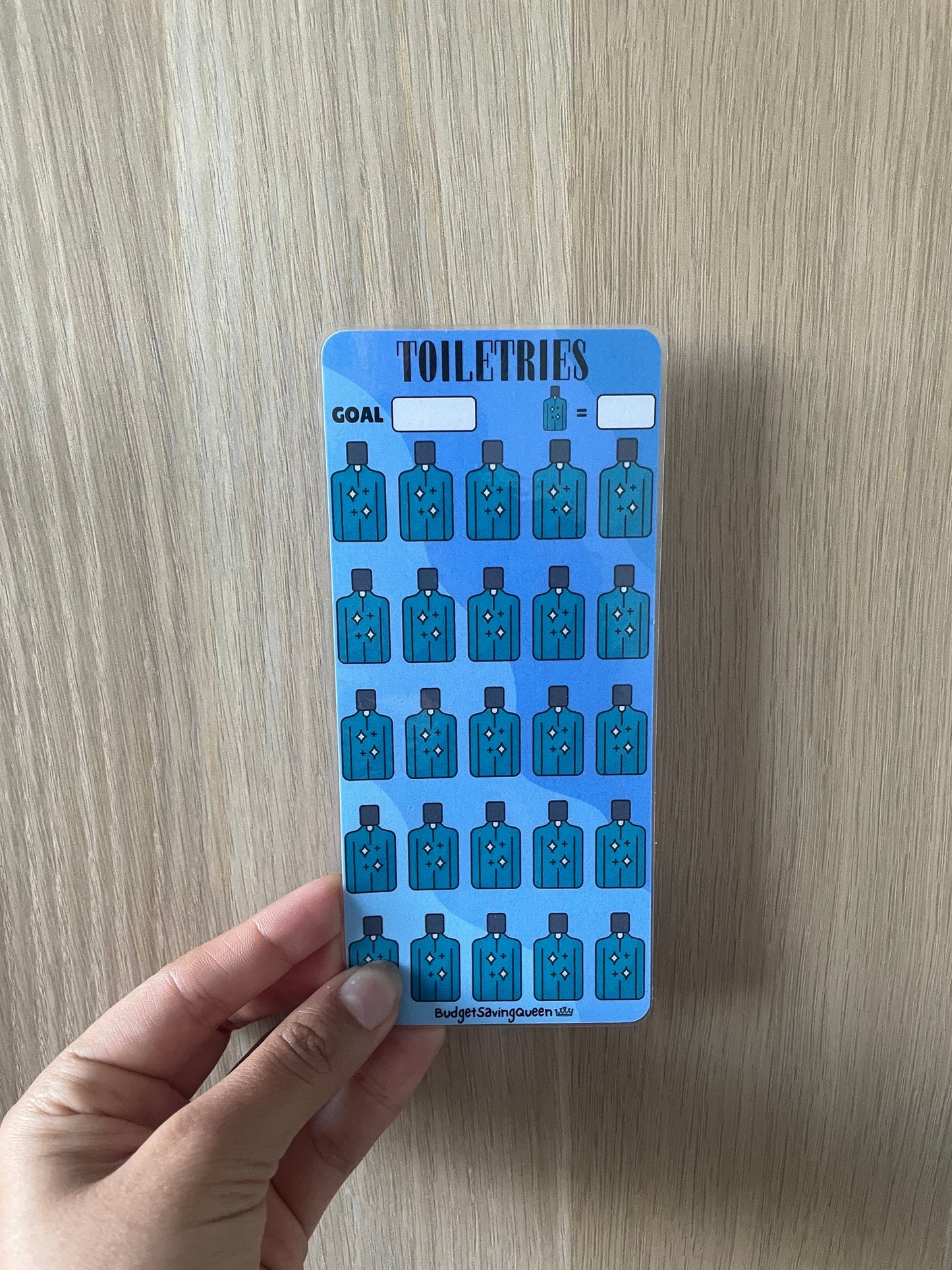 Men’s Toiletries Saving Tracker