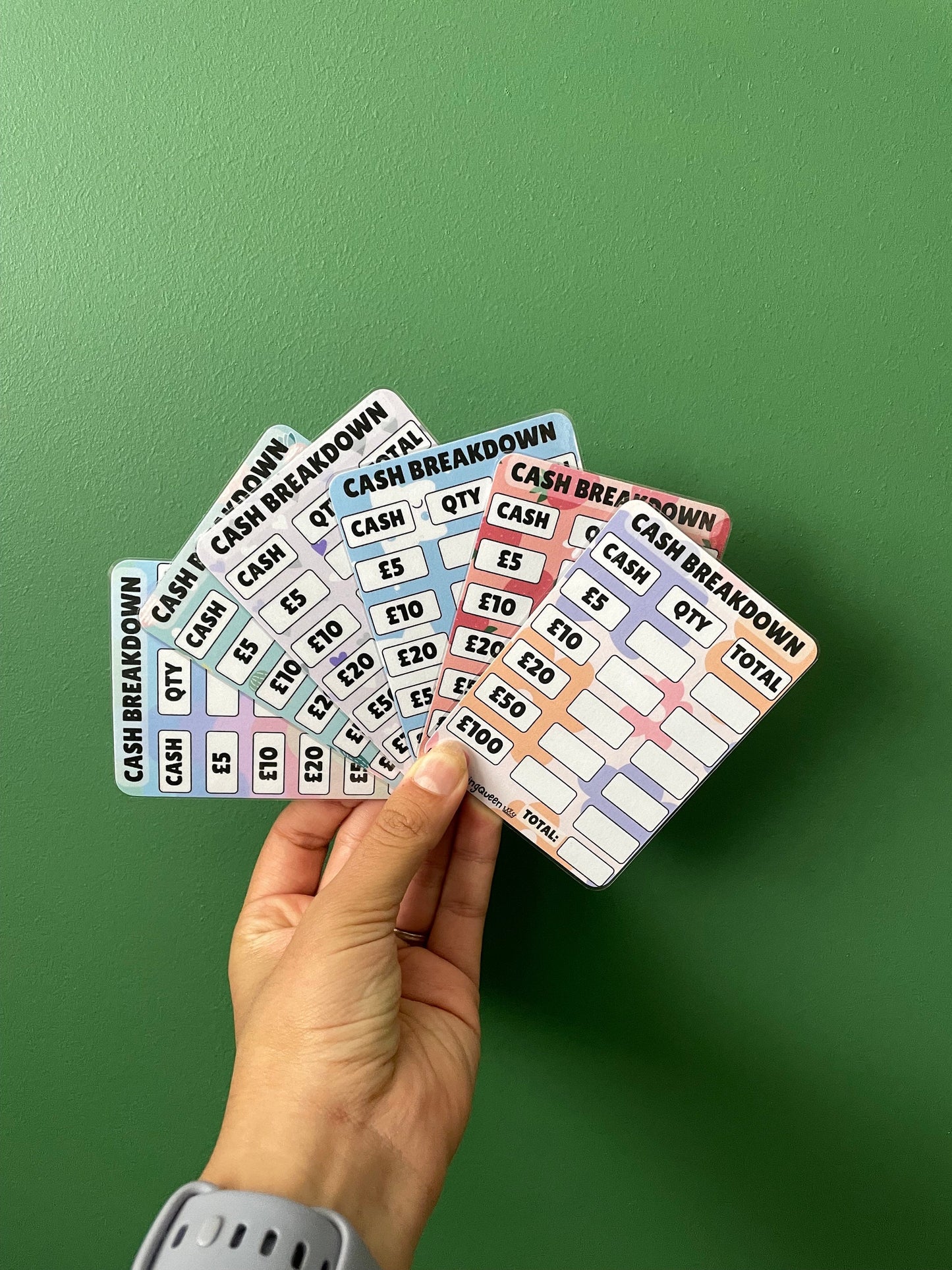 Cash Breakdown Cards