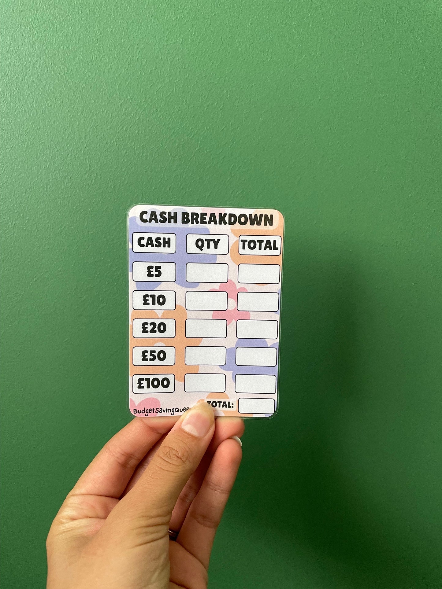 Cash Breakdown Cards