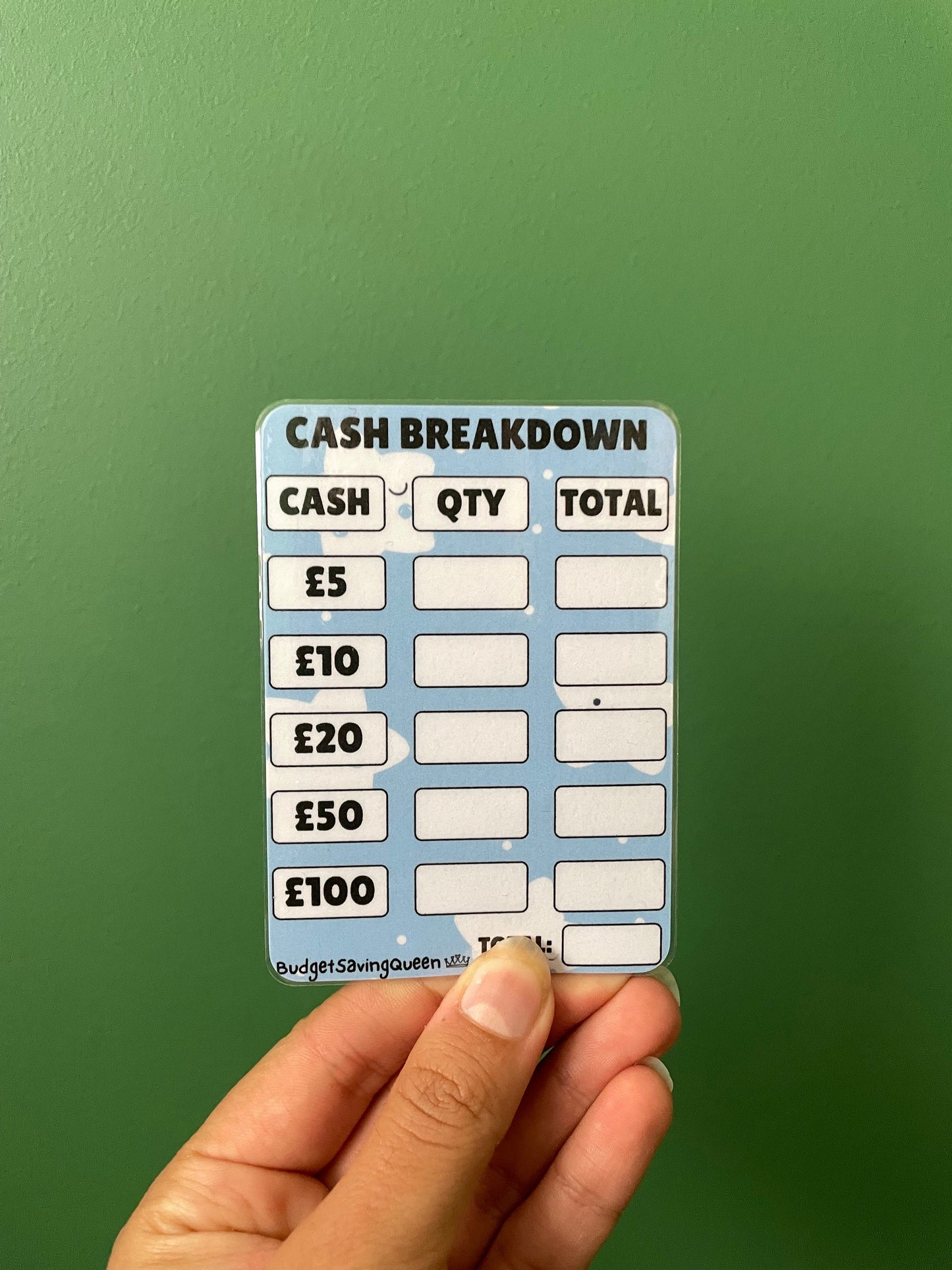 Cash Breakdown Cards