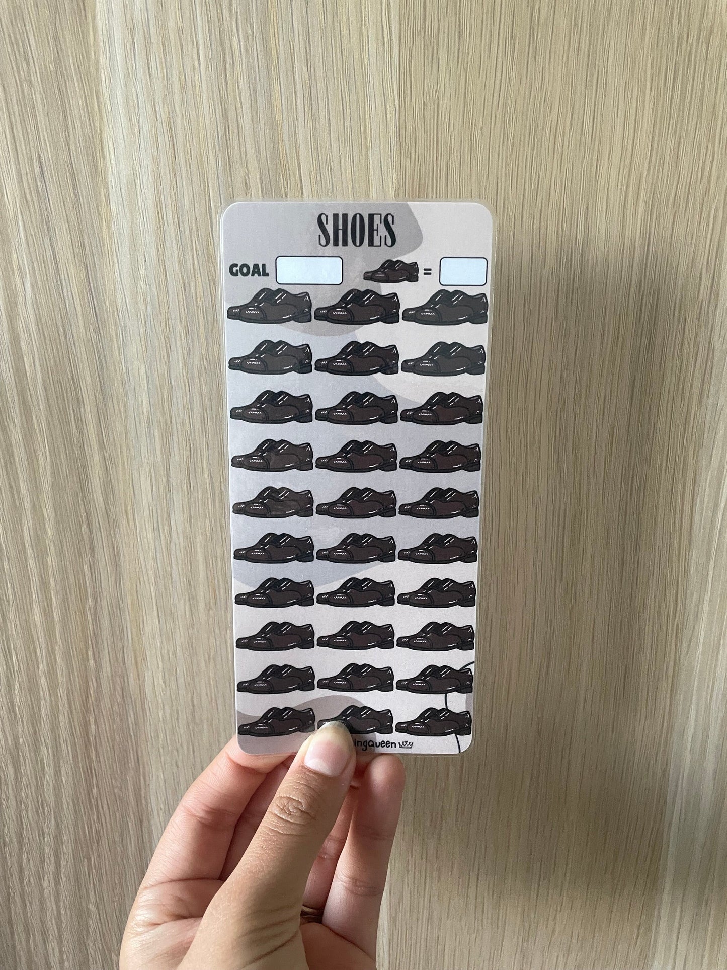 Men’s Shoes Saving Tracker