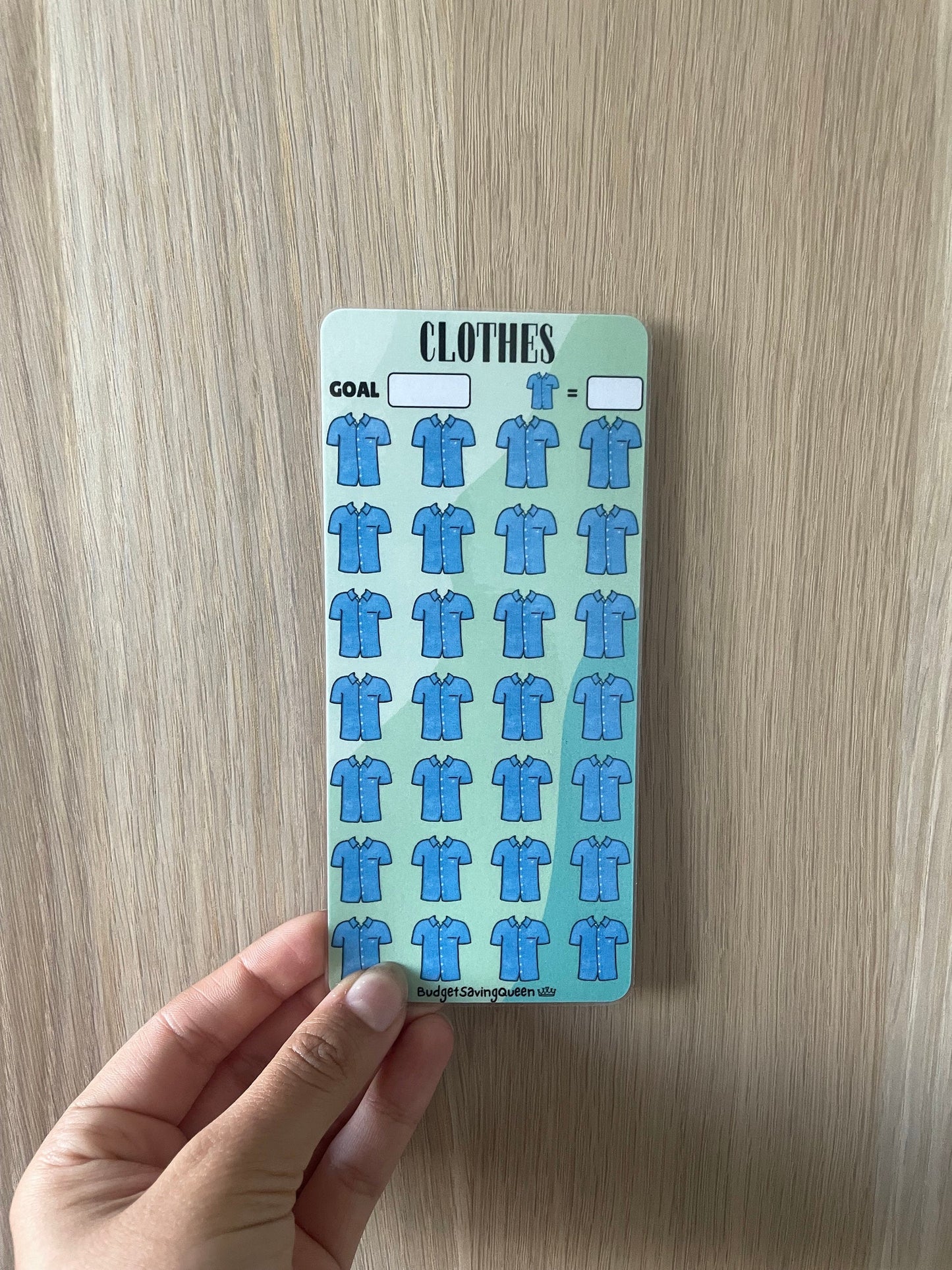 Men’s Clothes Saving Tracker
