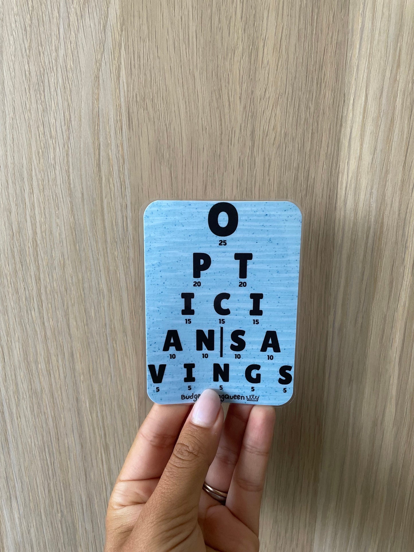 Opticians Savings Tracker