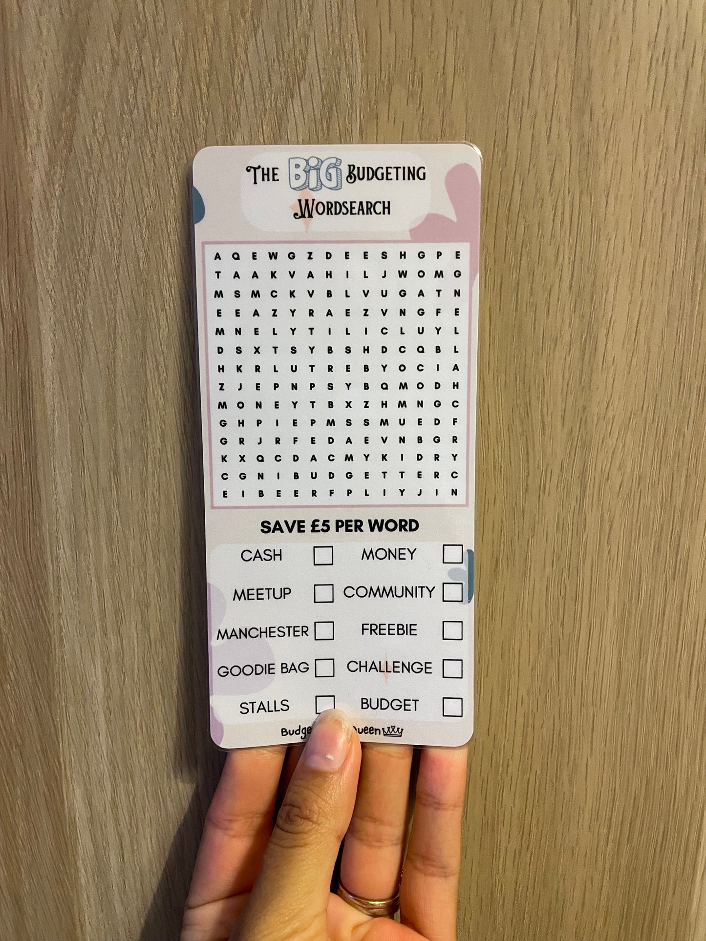 The Big Budgeting Wordsearch (BBMU) Savings Challenge Game