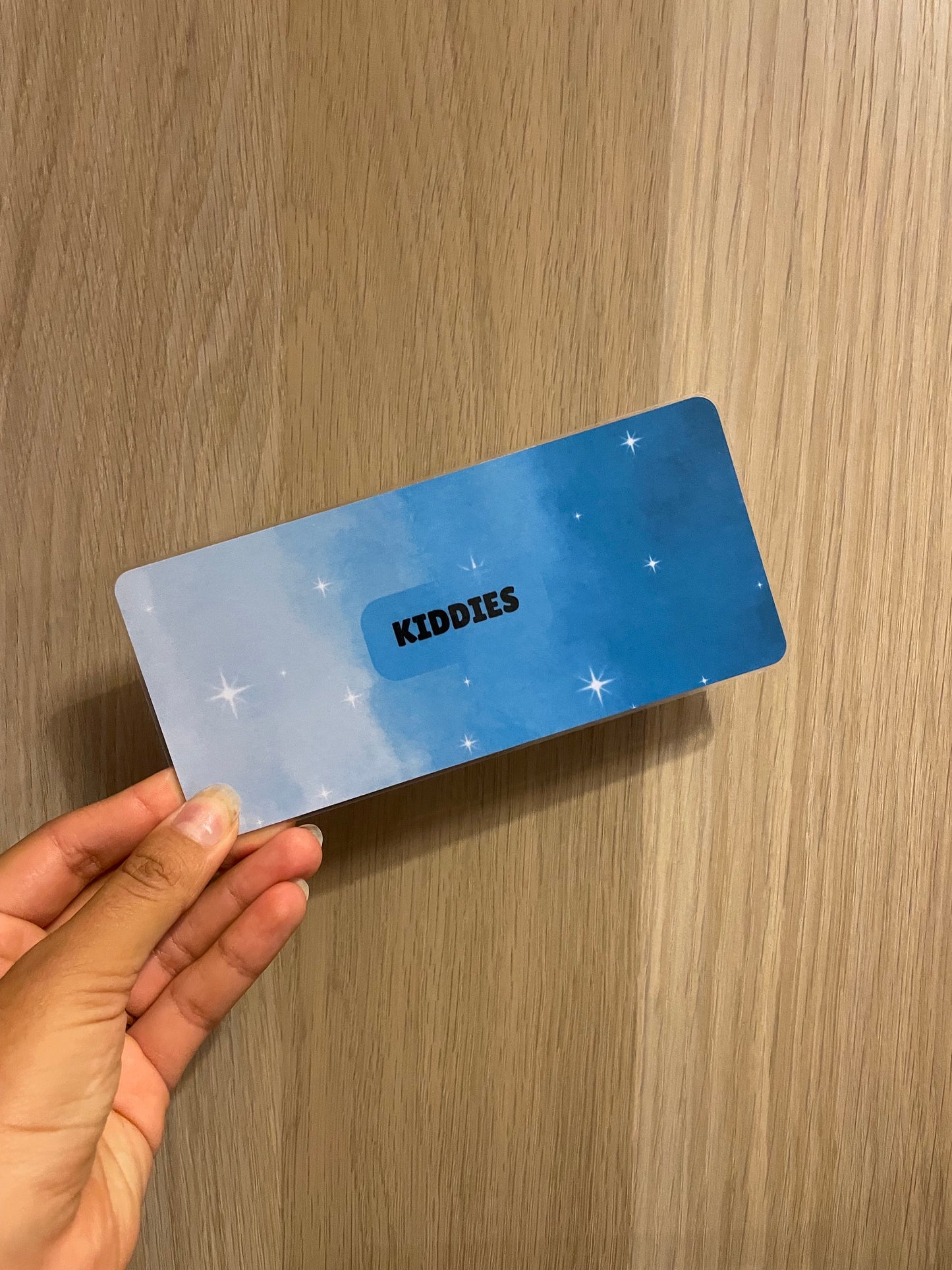 Starry Personalisable Colourful Display Insert