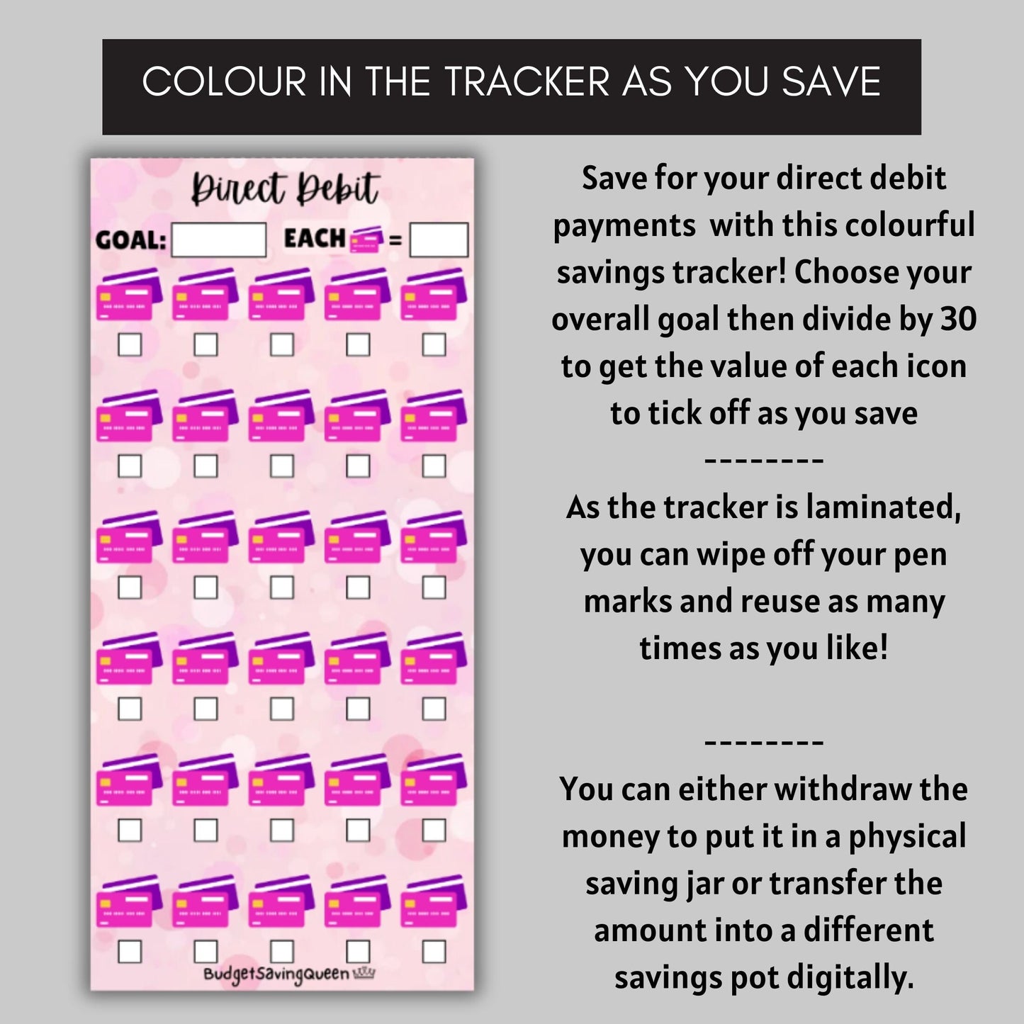 Direct Debit Payments Savings Challenge