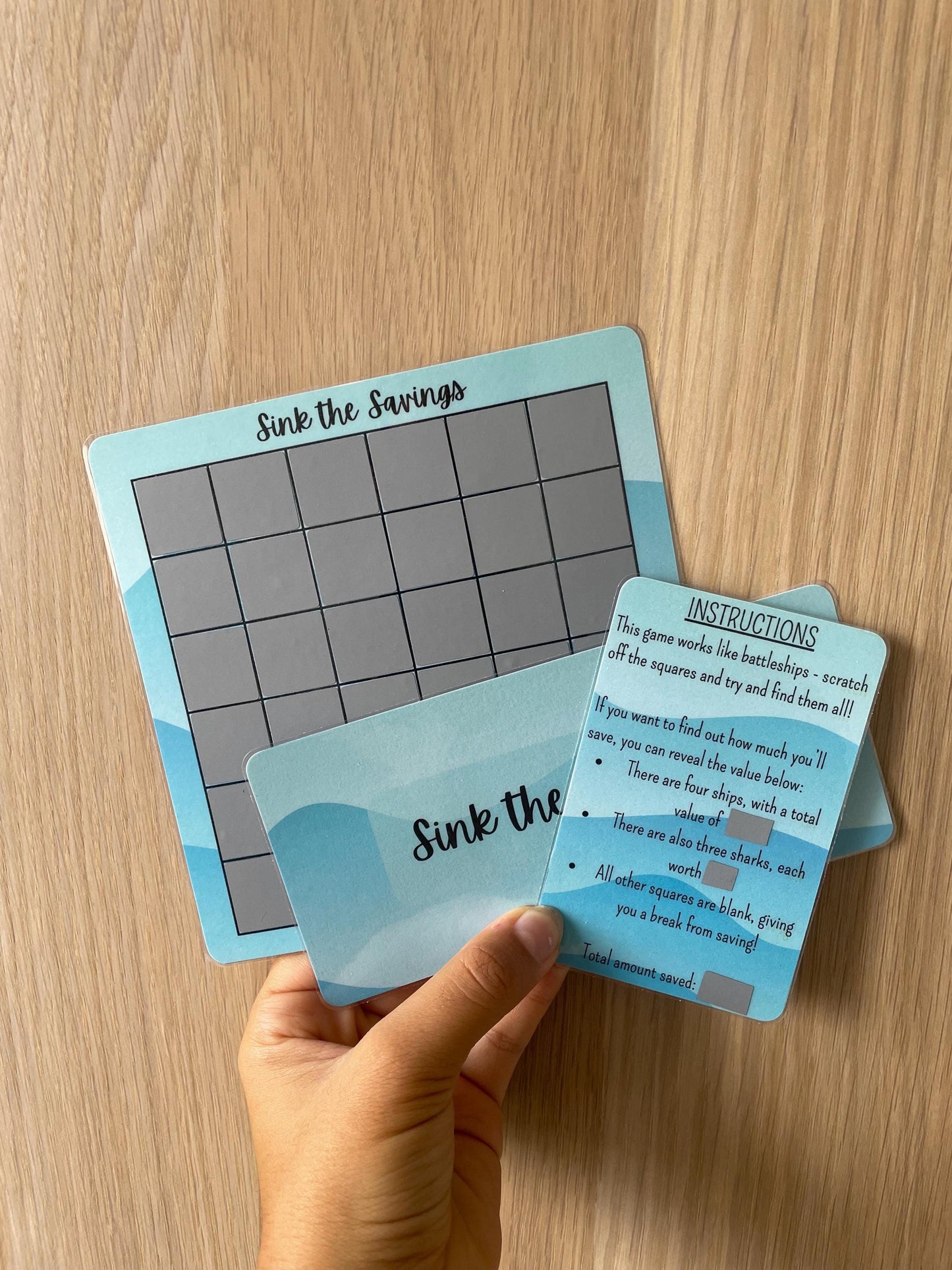 Sink Your Savings Scratch Off Game