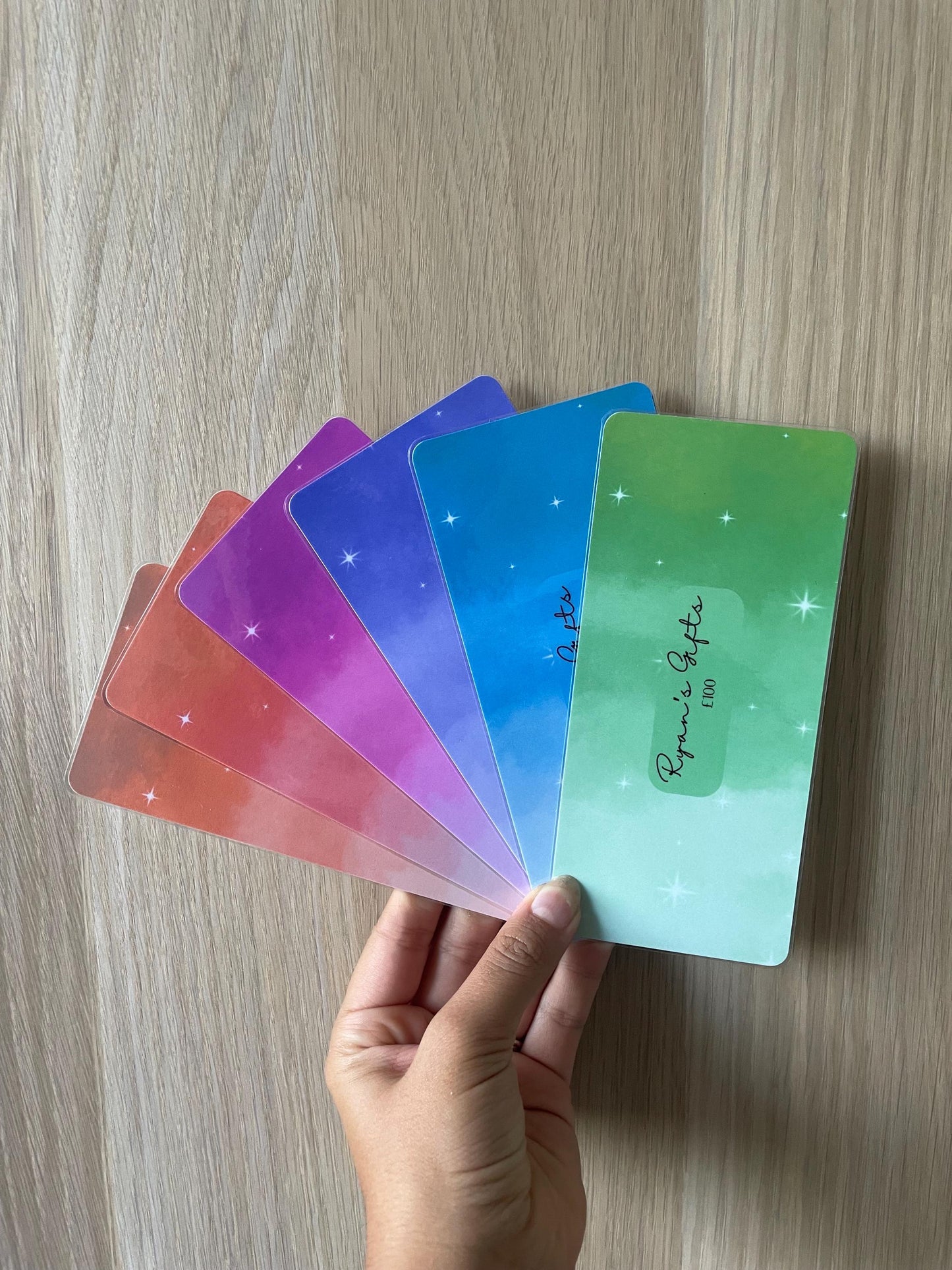 Starry Personalisable Colourful Display Insert
