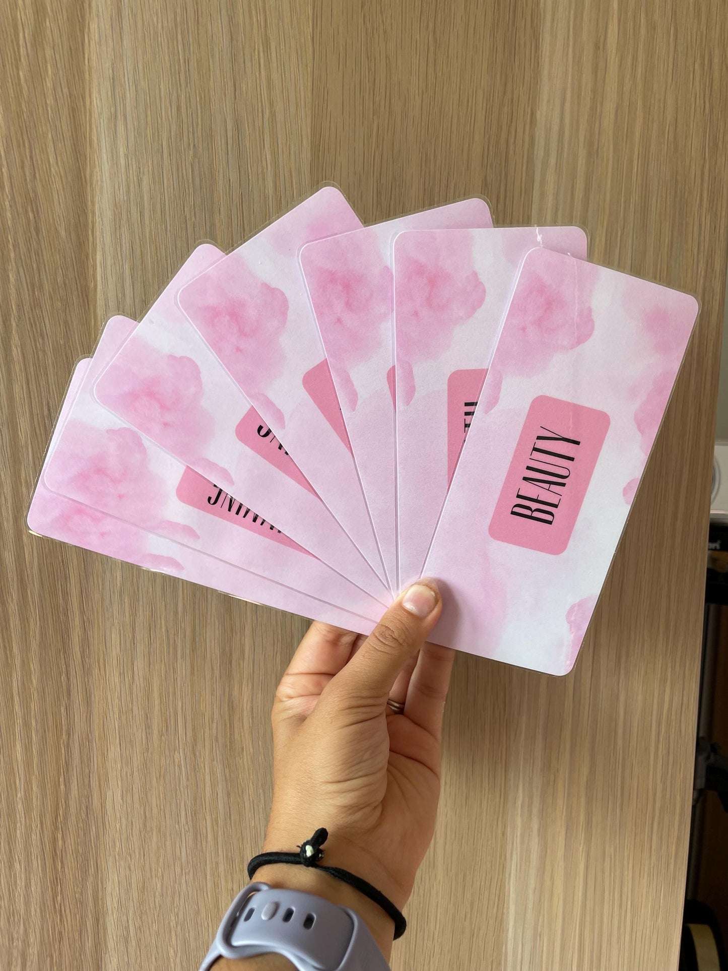Pink Personalisable Display Inserts