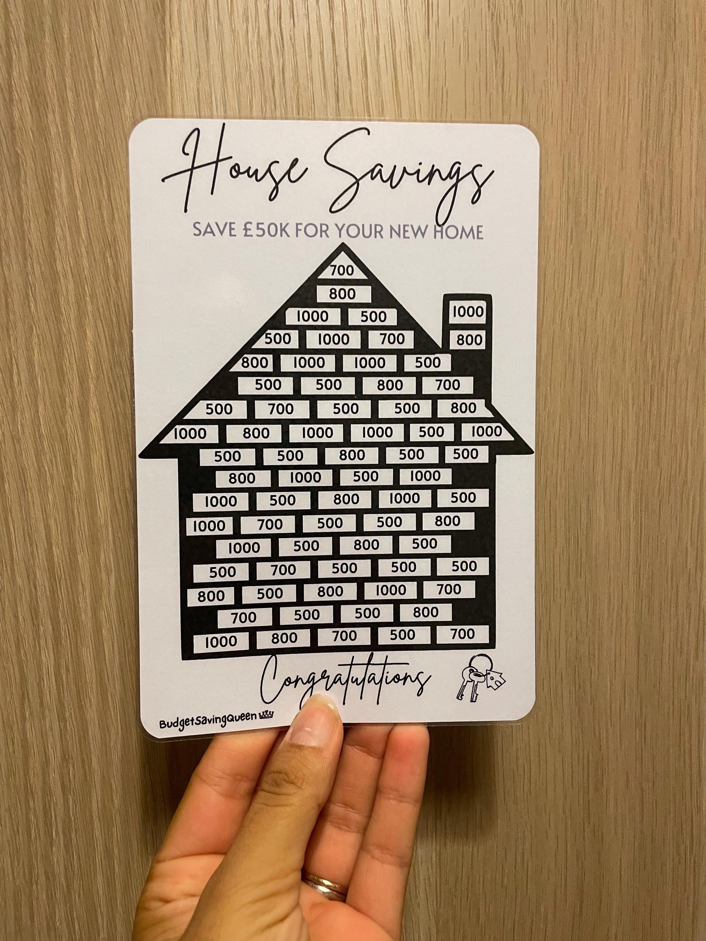 House Savings Tracker A5