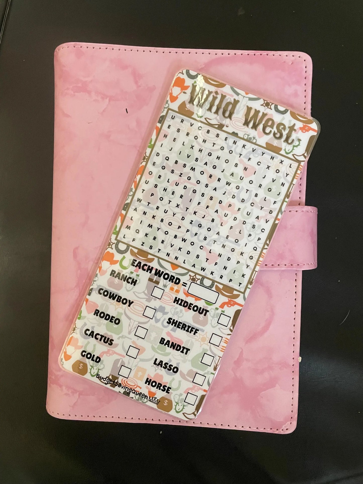 Wild West Wordsearch Savings Challenge Game