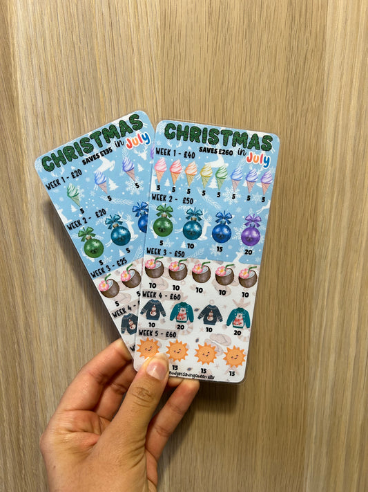 Christmas in July Savings Tracker