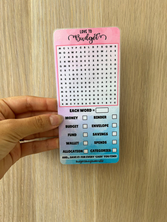 Budgeting Wordsearch