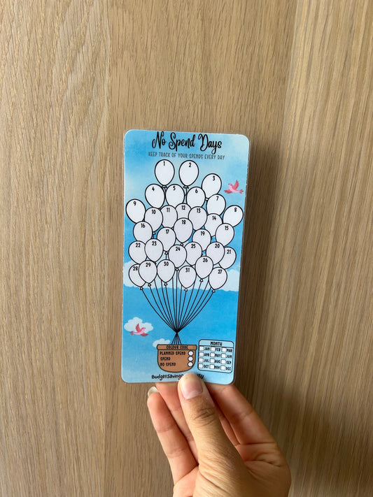 No Spend Balloon Tracker