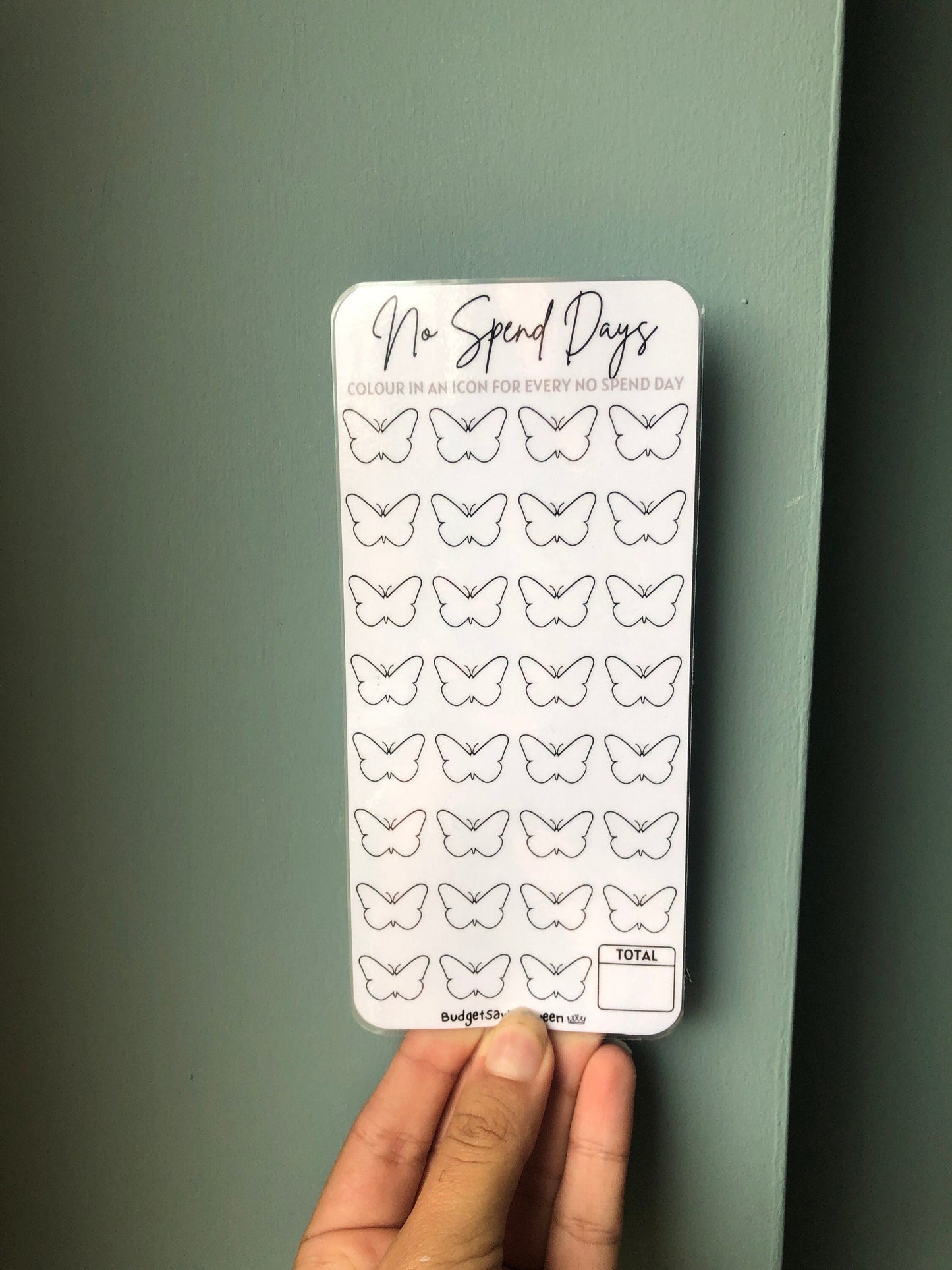 No Spend Month Tracker